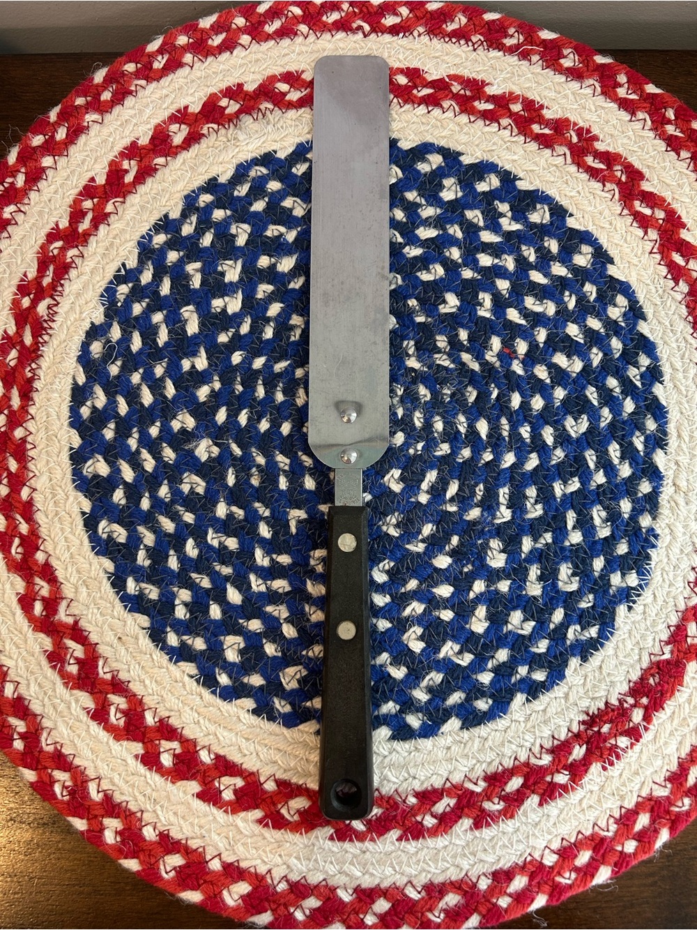 VINTAGE EKCO STAINLESS SPREADER SPATULA MADE IN USA 12.25”  VERY GOOD CONDITION